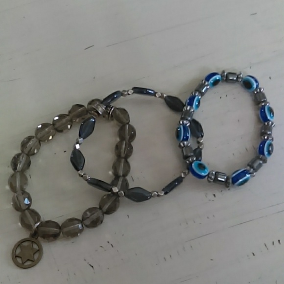 Set of 3 stretch bracelets - Picture 1 of 1